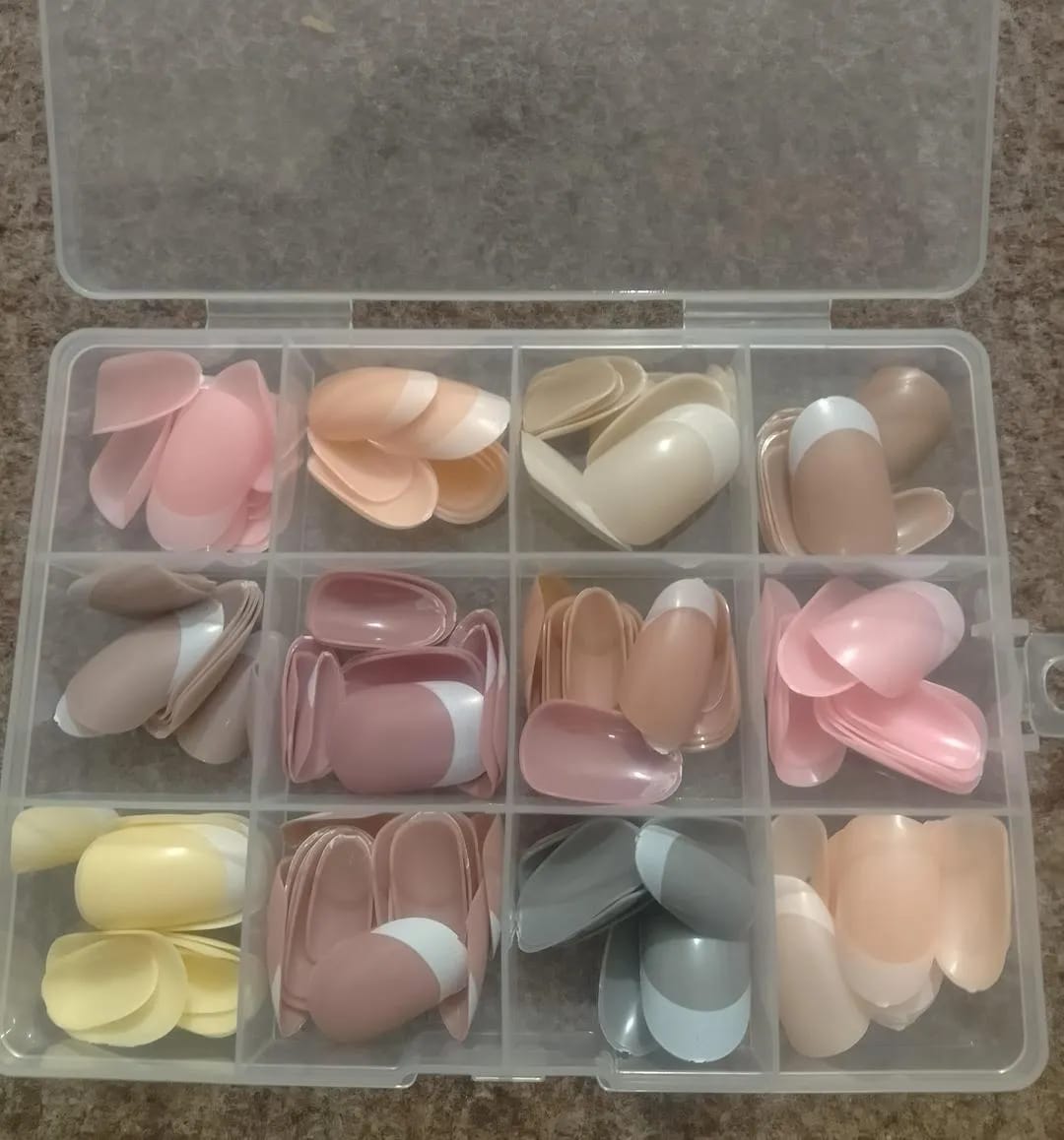 94 Pcs Multicolor False Nails Set β Stylish Press-On Nails for Daily & Party Wear