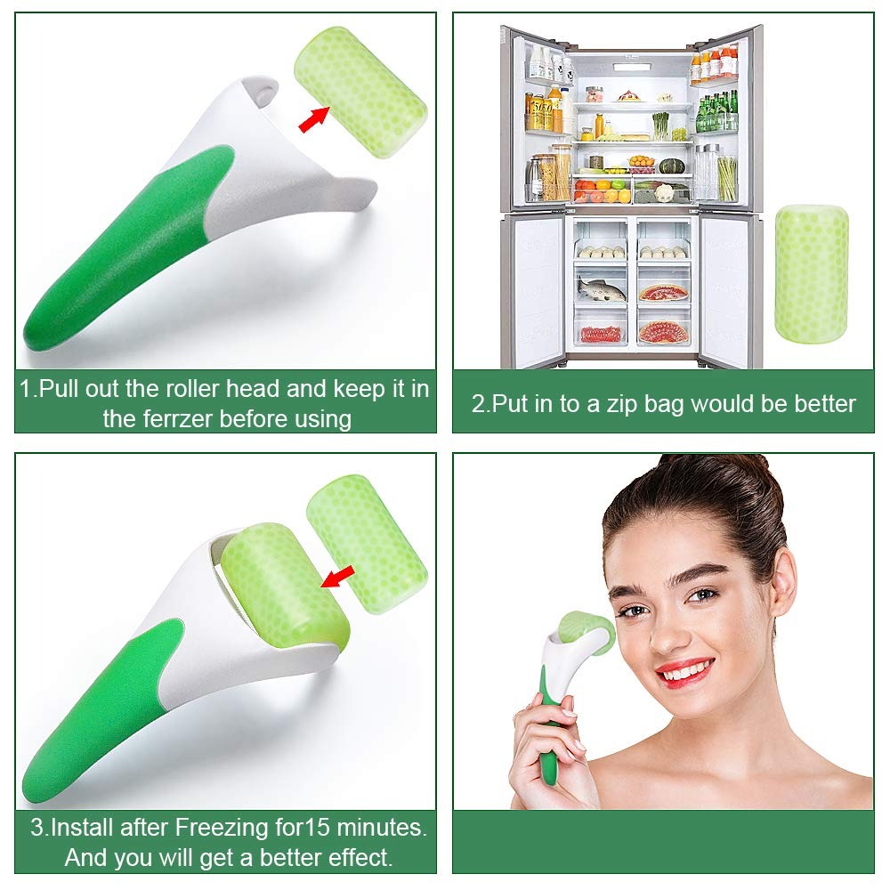 Marzahar Ice Roller for Face – Cooling Facial Massager for Puffiness, Dark Circles & Skin Care