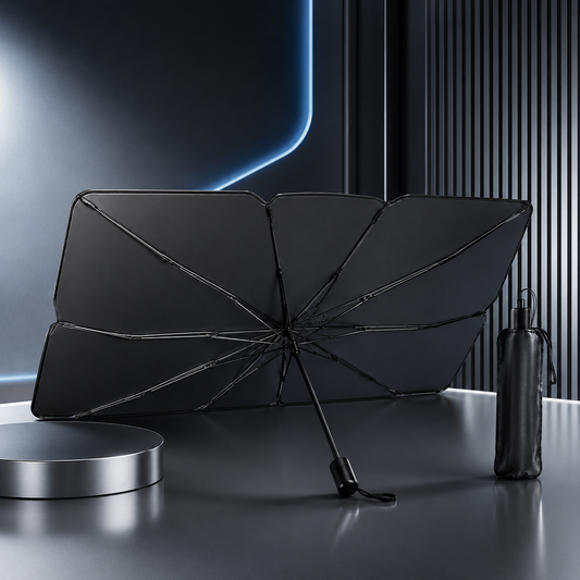 Premium Car Windshield Sun Shade Umbrella – Foldable UV Protection Car Front Glass Sun Protector