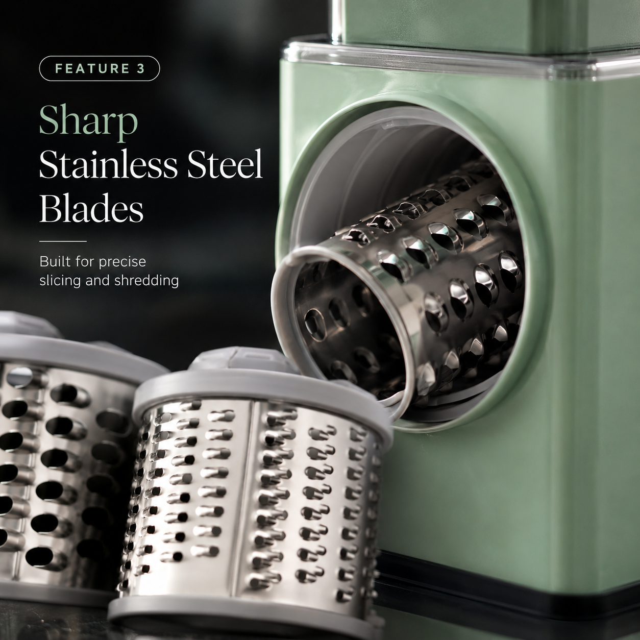 4 in 1 Multi-Function Vegetable Cutter & Slicer with Stainless Steel Blades