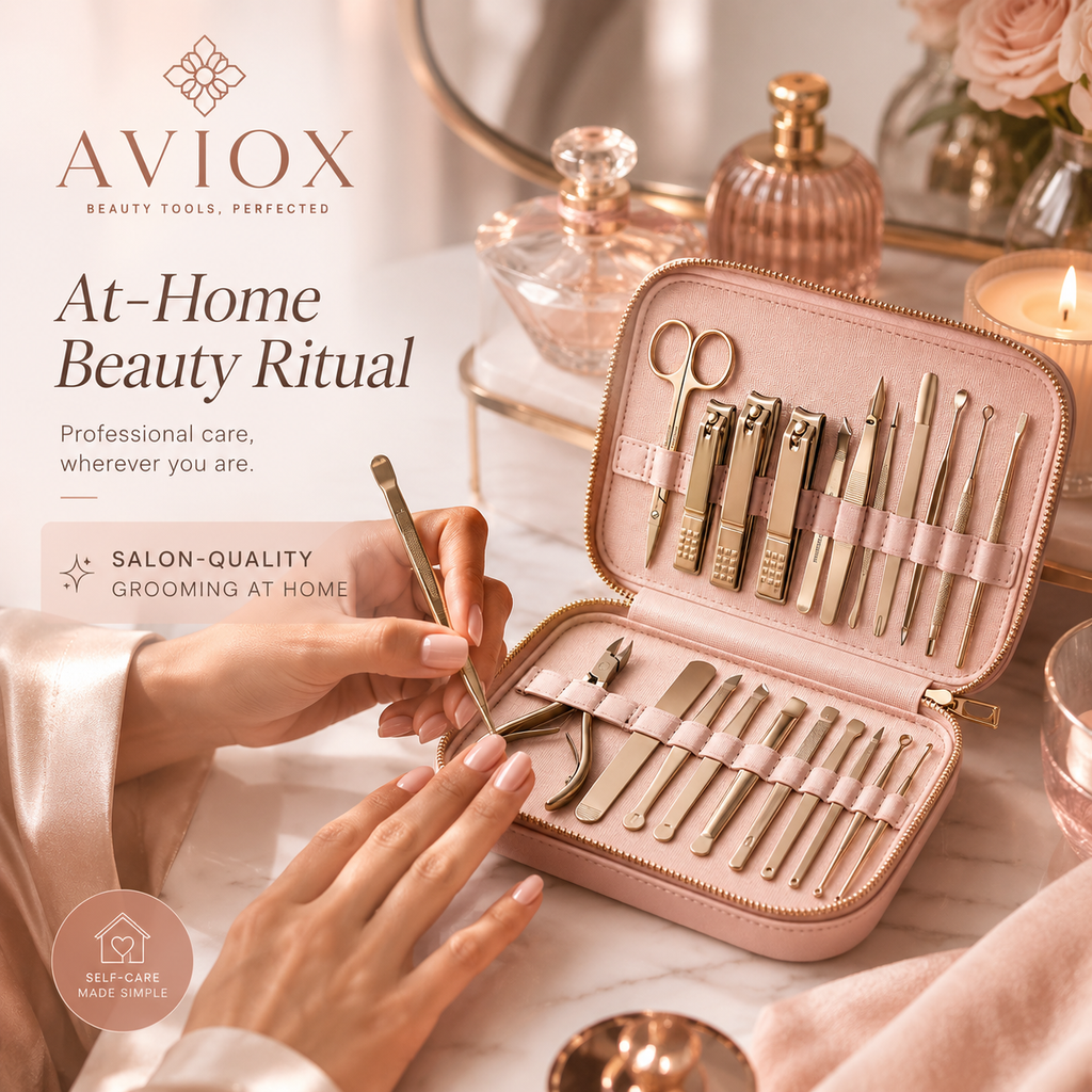 16-in-1 Professional Manicure & Pedicure Kit for Nail Care