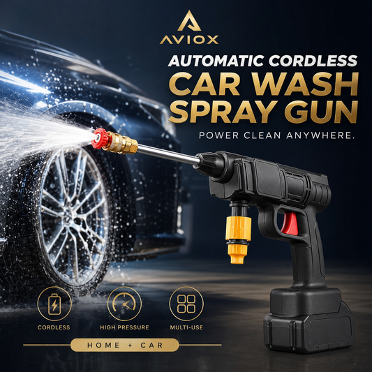 Automatic Cordless Car Wash Spray Gun – Portable High Pressure Washer for Home & Car