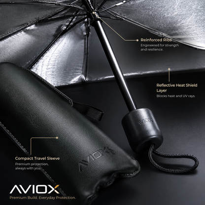 Premium Car Windshield Sun Shade Umbrella – Foldable UV Protection Car Front Window Cover