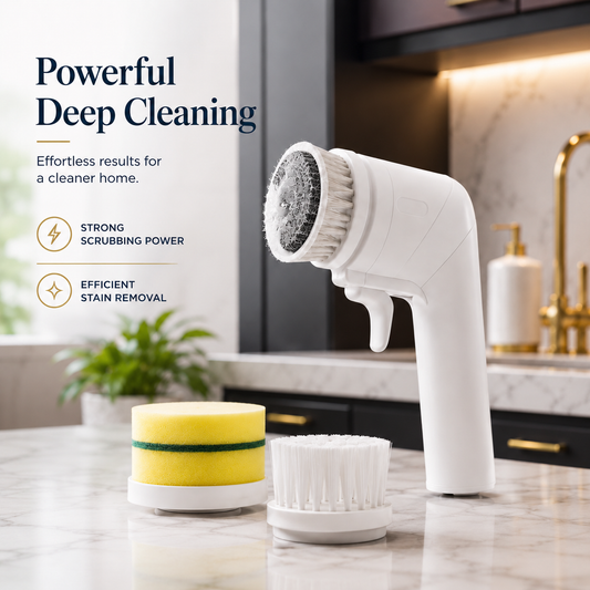 Electric Cleaning Brush for Kitchen, Bathroom & Tile Cleaning