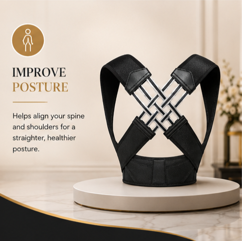 Adjustable Posture Corrector Belt for Men & Women – Back Support Brace for Shoulder and Spine Alignment