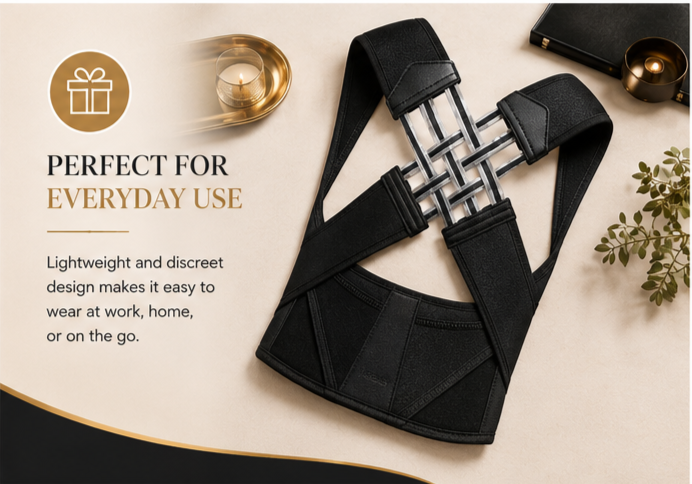 Adjustable Posture Corrector Belt for Men & Women – Back Support Brace for Shoulder and Spine Alignment
