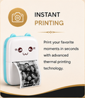 Mini Thermal Photo Printer Portable Bluetooth Pocket Printer for Android & iPhone