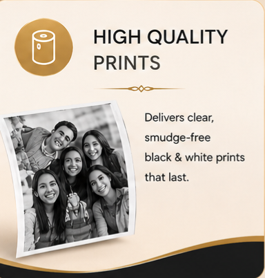 Mini Thermal Photo Printer Portable Bluetooth Pocket Printer for Android & iPhone