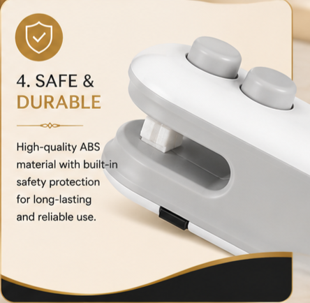 Portable Mini Bag Sealer & Cutter Machine | 2-in-1 Heat Sealing Machine for Food Storage