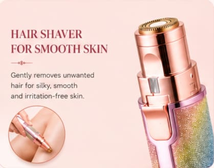 2-in-1 Electric Eyebrow Trimmer & Facial Hair Remover for Women – Portable Precision Hair Removal Tool