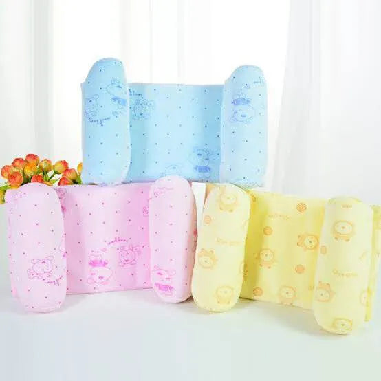 Baby Head Shaping Pillow for Newborns – Soft Memory Foam Infant Anti-Flat Head Support Cushion