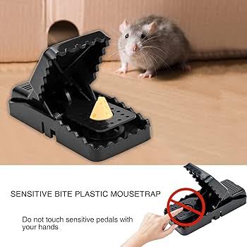 Reusable Snap Mouse Trap | Heavy Duty Rat & Mouse Catcher for Home, Kitchen & Office