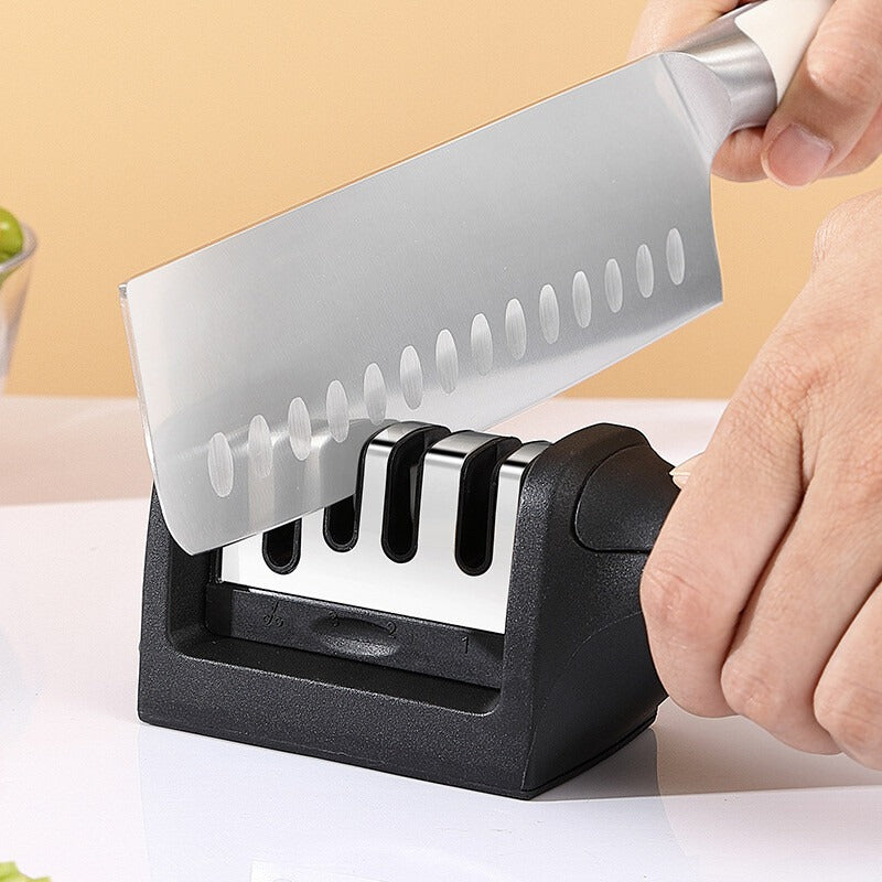 Premium 3-Stage Knife Sharpener – Professional Kitchen Knife Sharpening Tool for Home & Chef Use