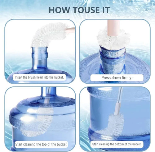 19 Liter Water Bottle Cleaning Brush – Long Handle Reusable Cleaner Brush for Water Dispenser Bottles