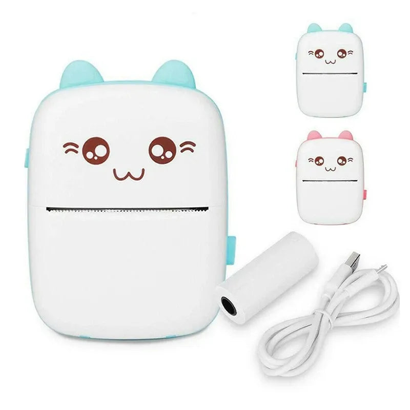 Mini Thermal Photo Printer Portable Bluetooth Pocket Printer for Android & iPhone
