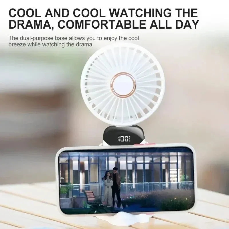 Portable Handheld Rechargeable Fan – Mini USB Personal Cooling Fan for Home, Office & Travel